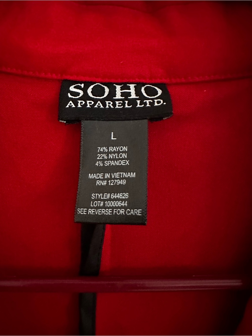 Soho Crimson Single-Button Tailored Blazer - Picture 8 of 8